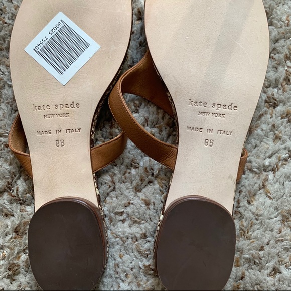 Kate Spade ♠️ new york, Turn-lock Leather Sandal - Picture 8 of 8
